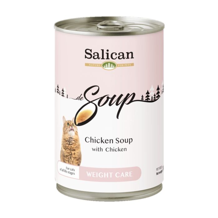 Salican Cat Can - Chicken Soup with Chicken (Weight Care) 140g