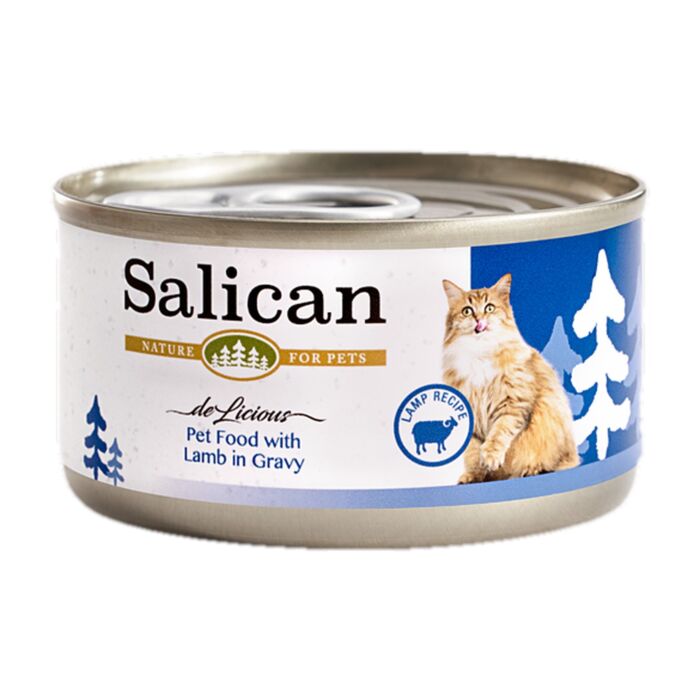 Salican Cat Can - Pet Food with Lamb in Gravy 85g
