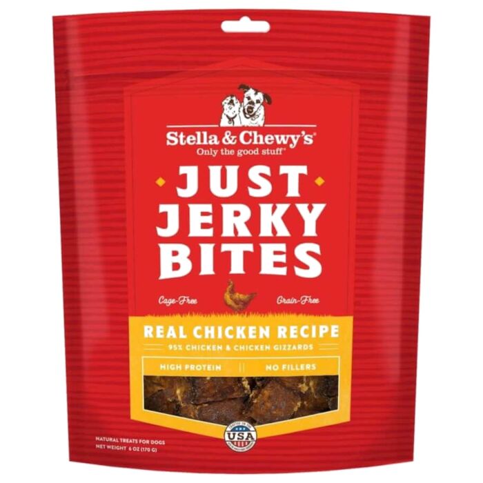 Stella & Chewys Dog Treat - Just Jerky Bites - Freeze Dried Chicken 6oz