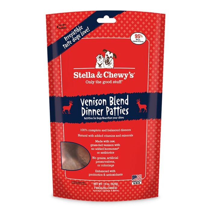 Stella & Chewys 美國狗糧 - 凍乾脫水肉餅 - 鹿鹿無窮(鹿肉)配方
