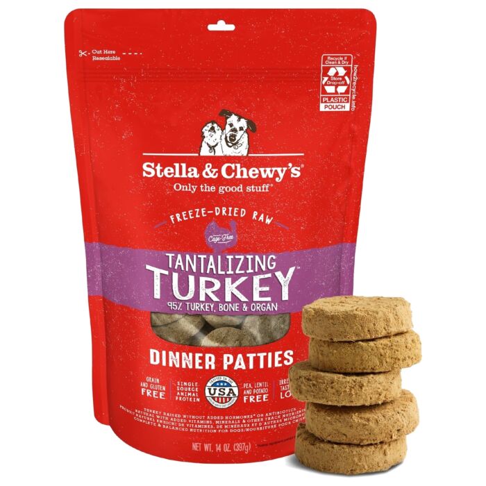 Stella & Chewys 美國狗糧 - 凍乾脫水肉餅 - 火雞誘惑(火雞肉)配方