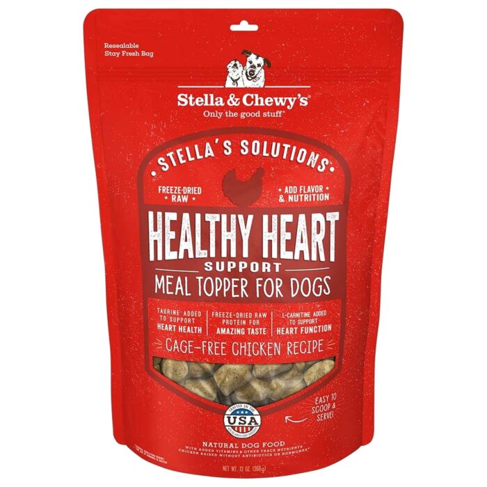 Stella & Chewys Dog Food - Healthy Heart Meal Mixer - Freeze Dried Chicken 13oz