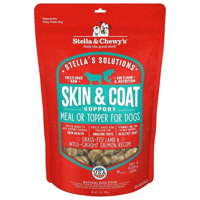 Stella & Chewys 美國狗糧 - 凍乾脫水粒 乾糧伴侶系列 有助皮毛健康 - 羊肉及三文魚配方 13oz