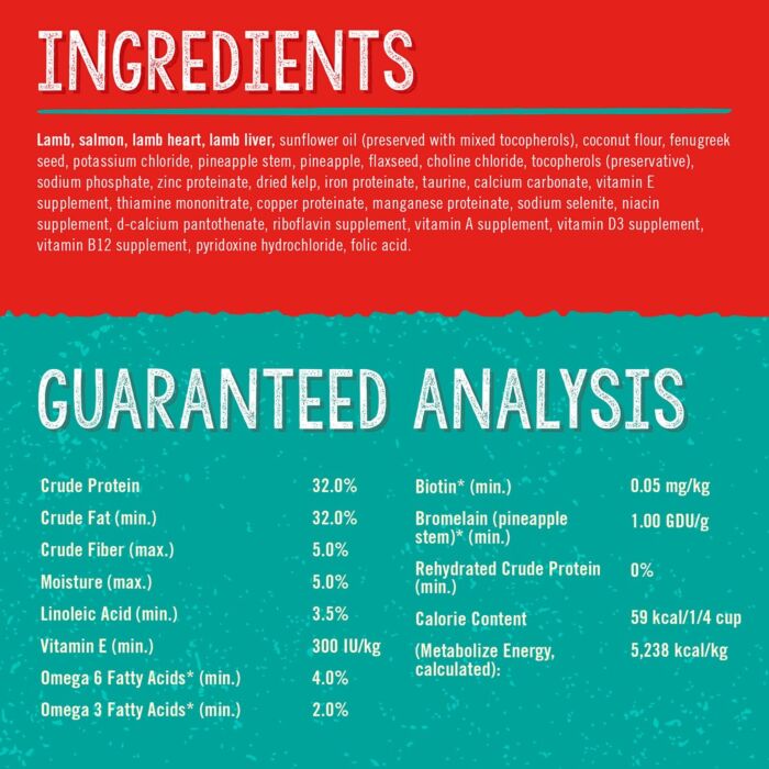 Stella & Chewy's 狗糧 - Skin & Coat Boost Meal Mixer - 凍乾羊肉及三文魚