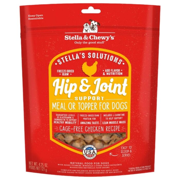 Stella & Chewys Dog Food - Hip & Joint Boost Meal Mixer - Freeze Dried Chicken