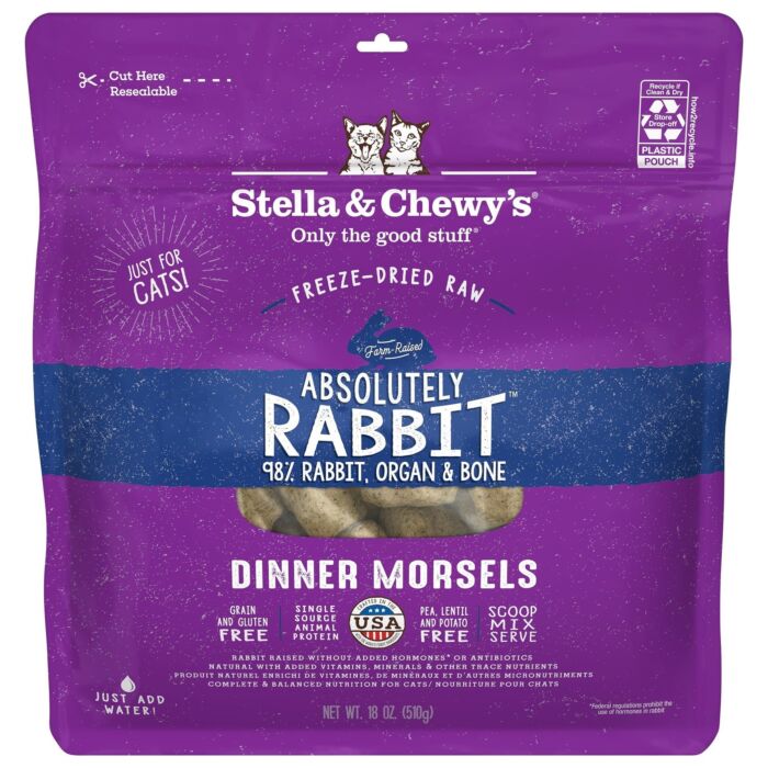 Stella & Chewys Cat Food - Freeze Dried Dinner Morsels - Plate Lickin Pork 8oz | 226g
