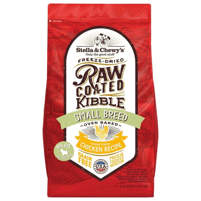 Stella & Chewys 美國狗乾糧 - 外層凍乾脫水+低溫烘焙乾糧 - 細粒 - 放養雞配方