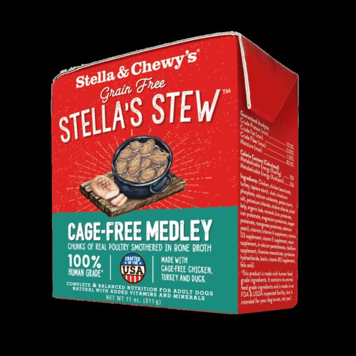 Stella & Chewys Dog Pouch - Stella's Stews - Cage-Free Medley 11oz