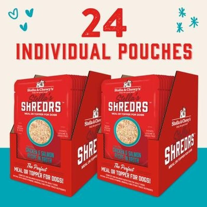 Stella & Chewys 美國狗濕糧 - 肉絲滋味包系列 - 放養雞+三文魚配方 2.8oz