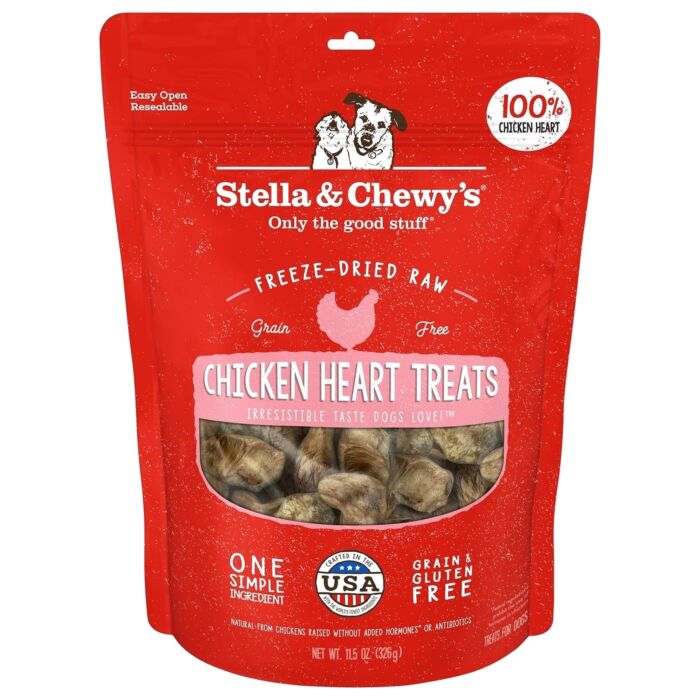 Stella & Chewys 美國狗小食 - 凍乾脫水 內臟狗小食系列 - 雞心 3oz