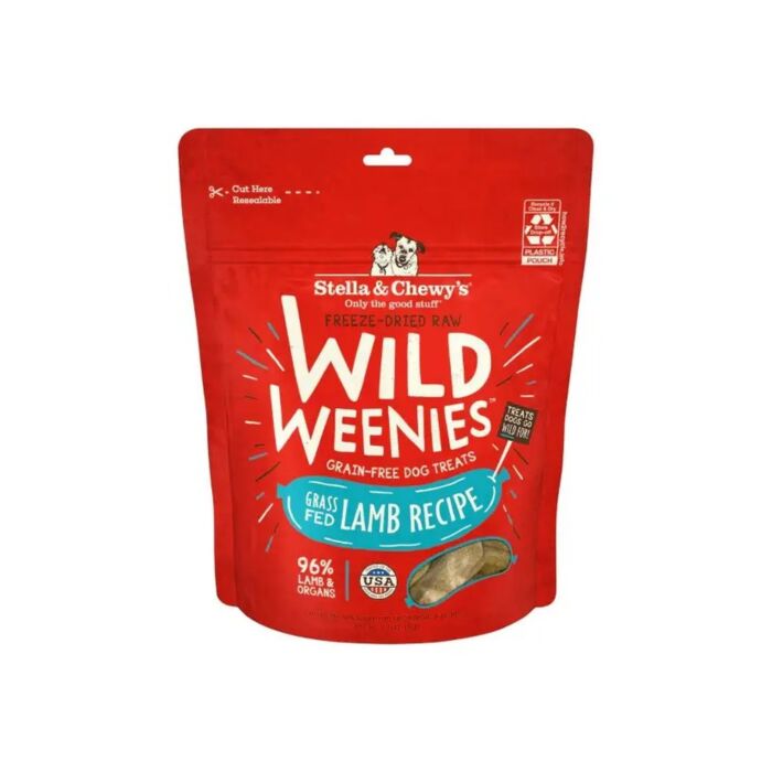 Stella & Chewys Dog Treat - Wild Weenies - Freeze Dried Grass Fed Lamb 3.25oz