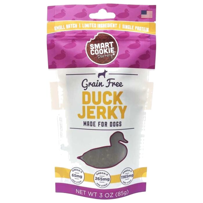 Smart Cookie Dog Treat - Grain Free Duck Jerky 3oz