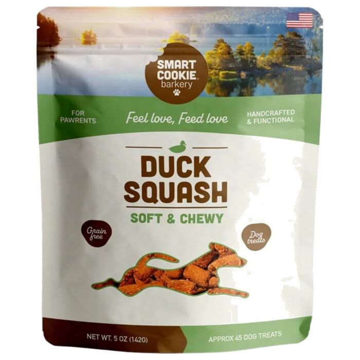 Smart Cookie Barkery 全天然柔軟狗小食 - 鴨肉 + 胡桃南瓜 5oz