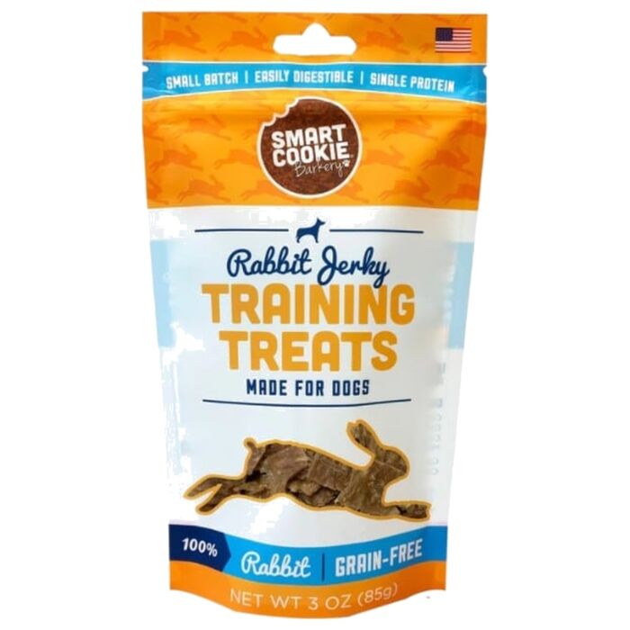 Smart Cookie Dog Treat - Grain Free Rabbit Jerky Training Treat 3oz
