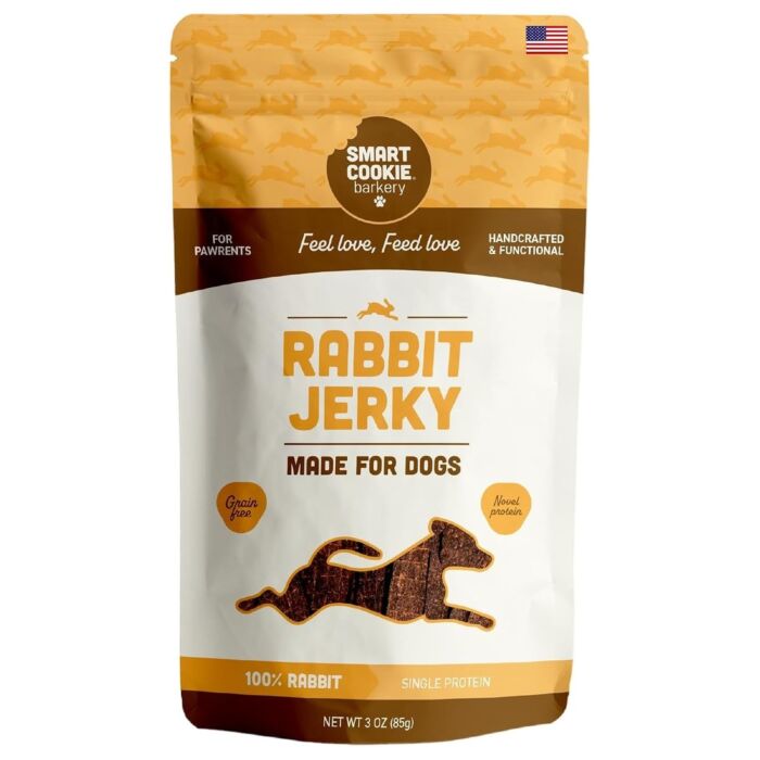 Smart Cookie Dog Treat - Grain Free Rabbit Jerky Training Treat 3oz