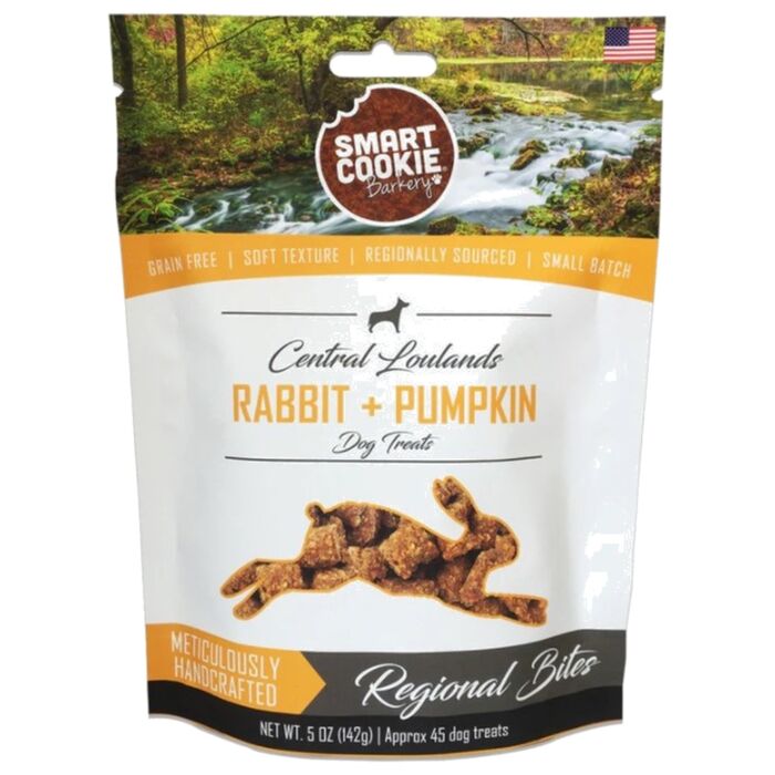 Smart Cookie Dog Soft Treat - Central Lowlands - Rabbit + Pumpkin 5oz