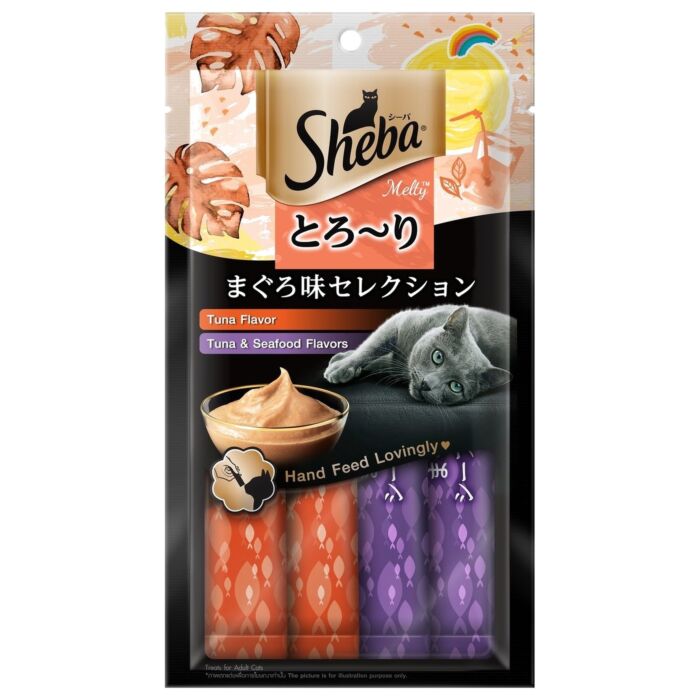 SHEBA Cat Treat - Melty Tuna Selection (12g x 4) - EXP 22-01-2027