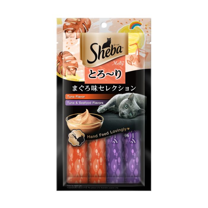 SHEBA Cat Treat - Melty Tuna Selection (12g x 4) - EXP 22-01-2027