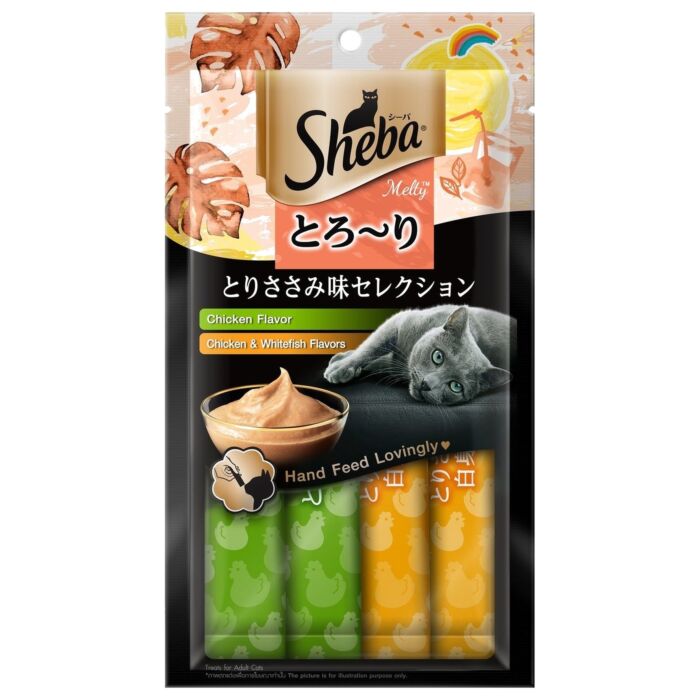 SHEBA Cat Treat - Melty Chicken Selection (12g x 4)