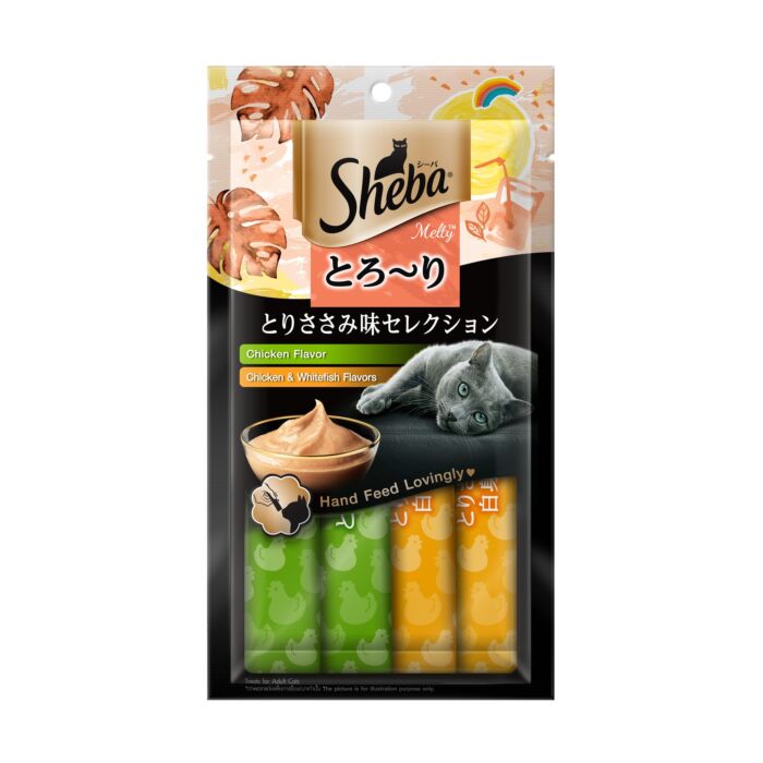 SHEBA Cat Treat - Melty Chicken Selection (12g x 4)