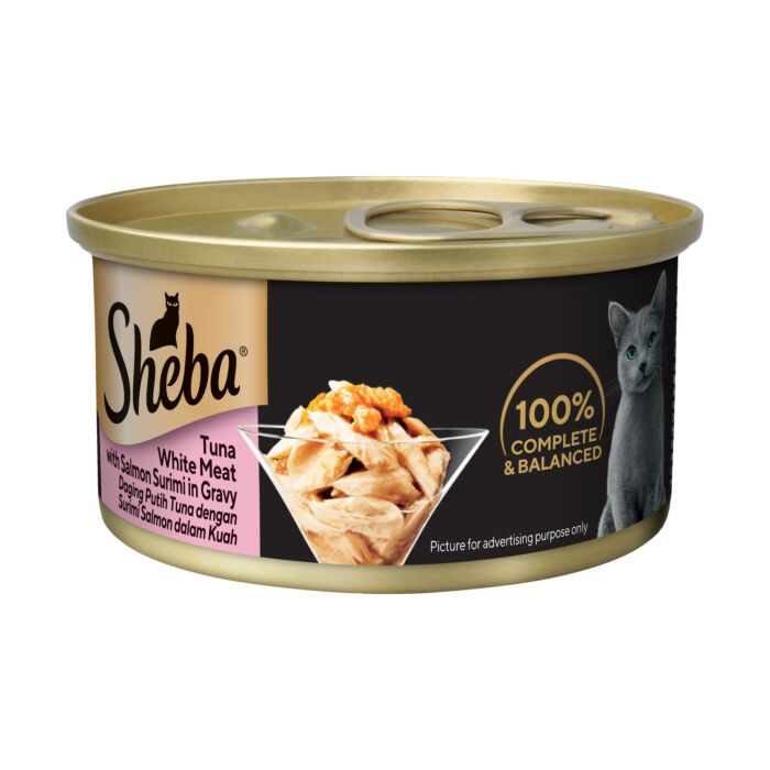 SHEBA Cat Can - Tuna & Salmon in Gravy 85G