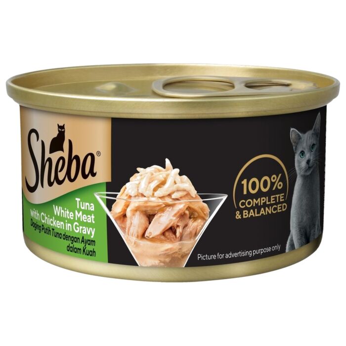 SHEBA Cat Can - Tuna & Chicken in Gravy 85g