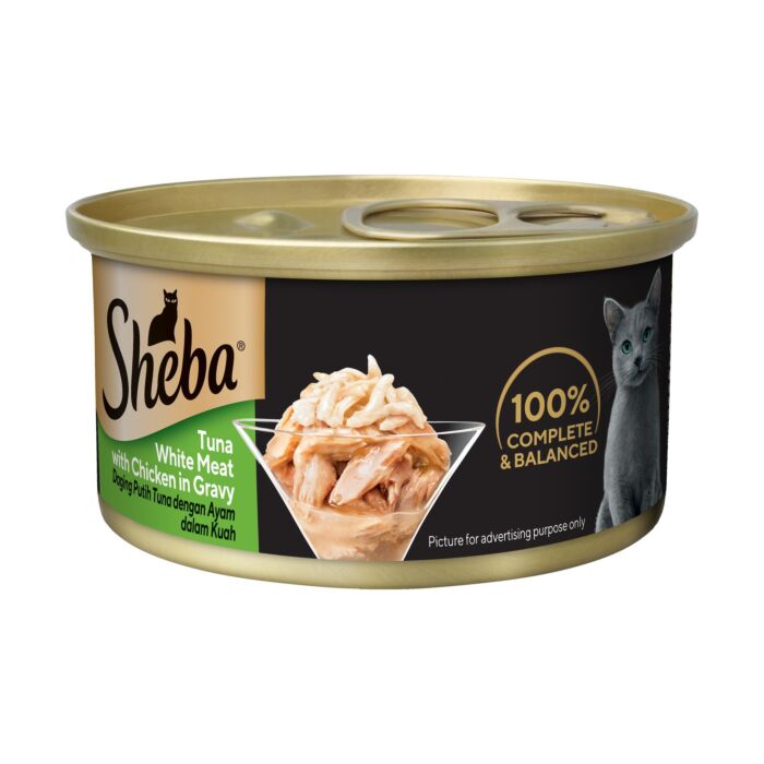 SHEBA Cat Can - Tuna & Chicken in Gravy 85g
