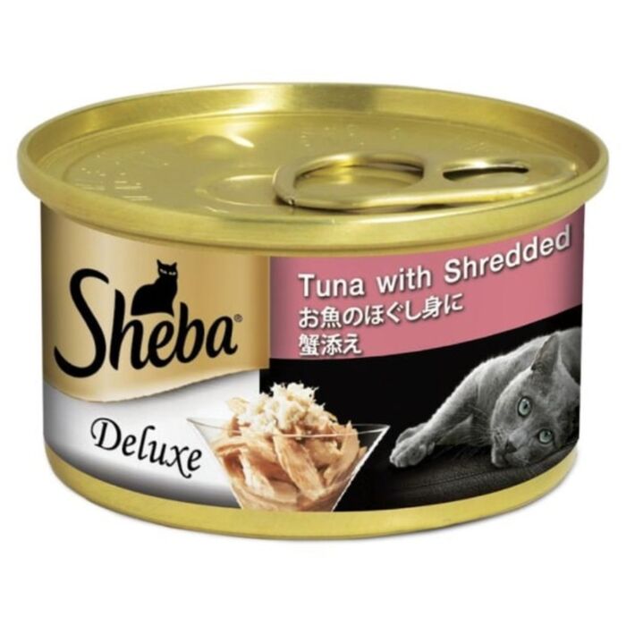 Sheba 貓罐頭 - 吞拿蟹肉 湯汁 85克