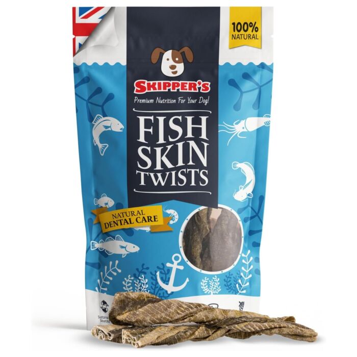 Skippers 英國鮮魚派狗小食 - 慢乾脆香鮮魷 100g