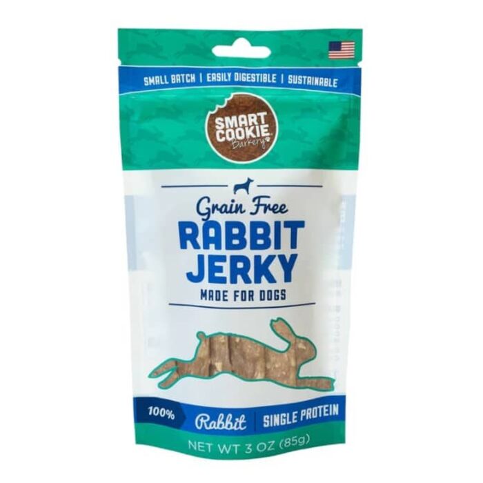 Smart Cookie Dog Treat - Grain Free Rabbit Jerky 3oz