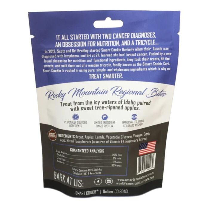 Smart Cookie Dog Soft Treat - Rocky Mountain - Trout + Apple 5oz