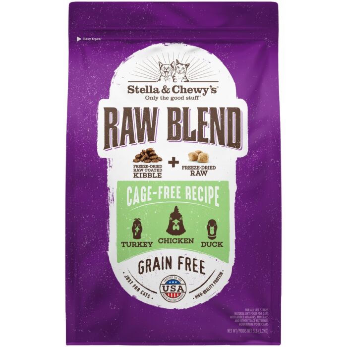 Stella & Chewys Cat Food - Raw Blend Baked Kibble - Cage Free Chicken