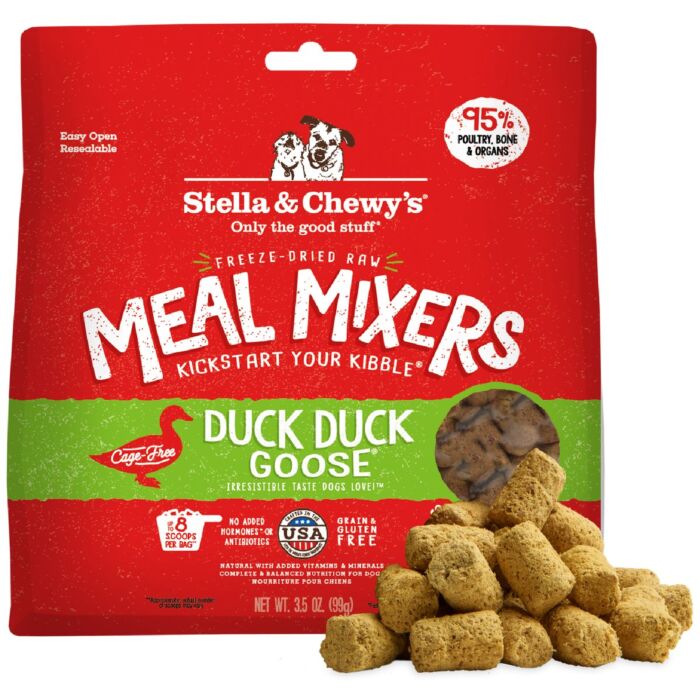 Stella & Chewys Dog Food - Meal Mixer - Freeze Dried Duck Duck Goose 3.5oz