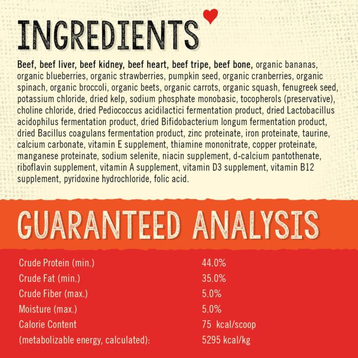 Stella & Chewys Dog Food - SuperBlends Meal Mixer - Freeze Dried Beef Recipe