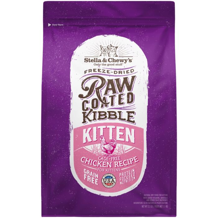 Stella & Chewys Kitten Food - Raw Coated Kibble - Cage Free Chicken