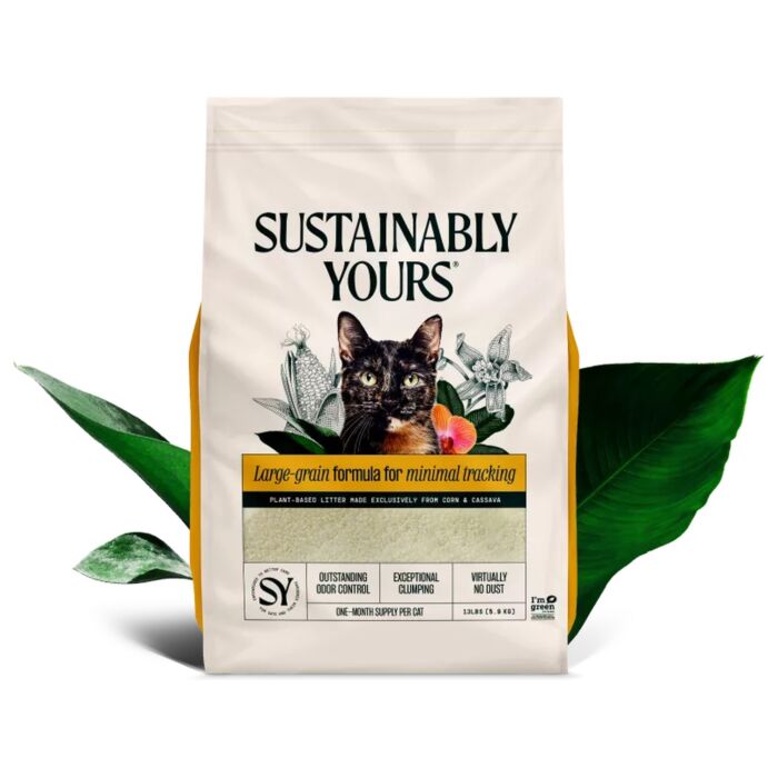Sustainably Yours Natural Cat Litter - Multi-Cat Large Grain 13lb