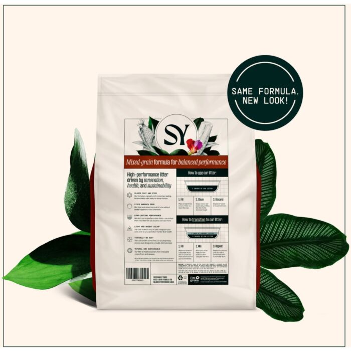 Sustainably Yours Natural Cat Litter - Multi-Cat Mixed Grain 13lb