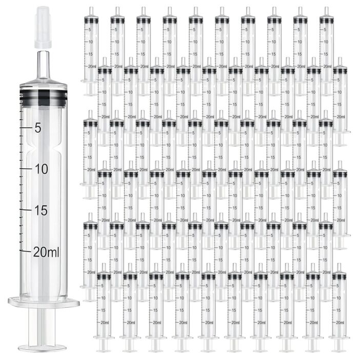 Feeding Syringe 20ml with Luer Slip Tip (Individual Wrap No Needle)