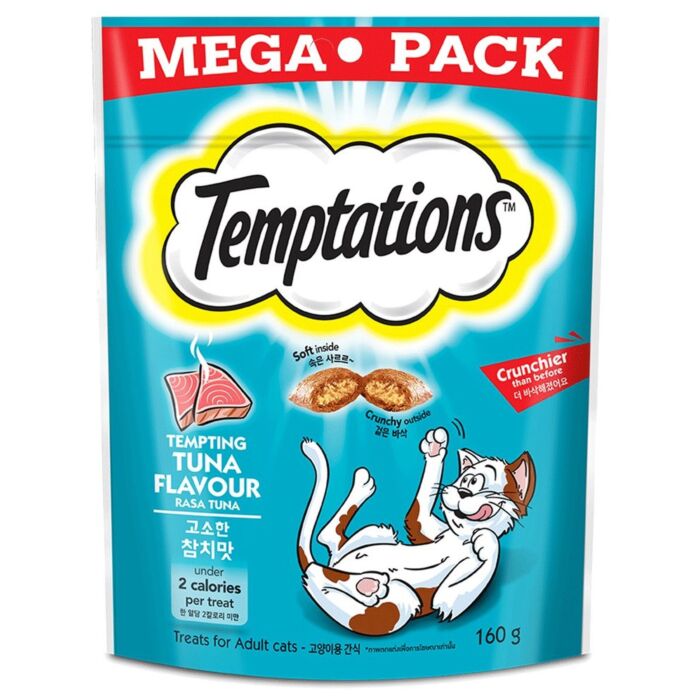 Temptations Cat Treat - MEGA Tempting Tuna Flavour 160g