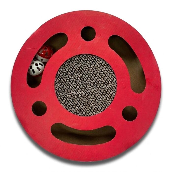 Temptations Cat Scratcher Pad with Bell Ball (W30 x H5cm)
