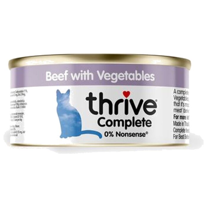 Thrive 脆樂芙貓主食罐頭 - 牛肉 + 蔬菜 75g