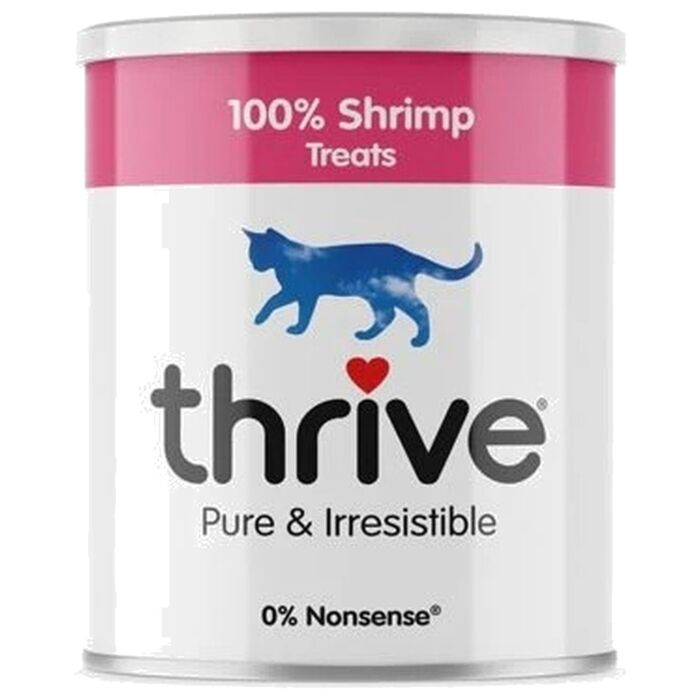 Thrive 脆樂芙凍乾脫水貓小食 - 珍寶筒裝 - 100%海蝦 110g