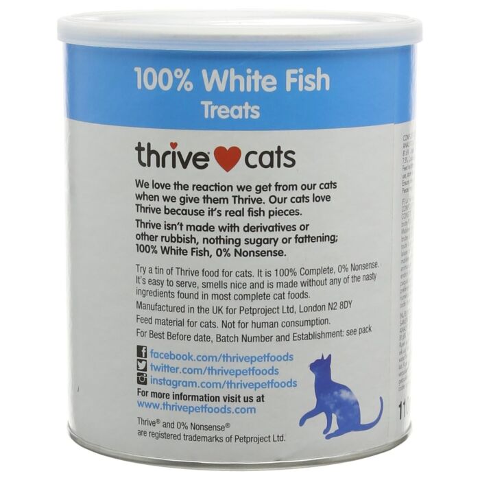 Thrive 脆樂芙凍乾脫水貓小食 - 珍寶筒裝 - 100%海蝦 110g