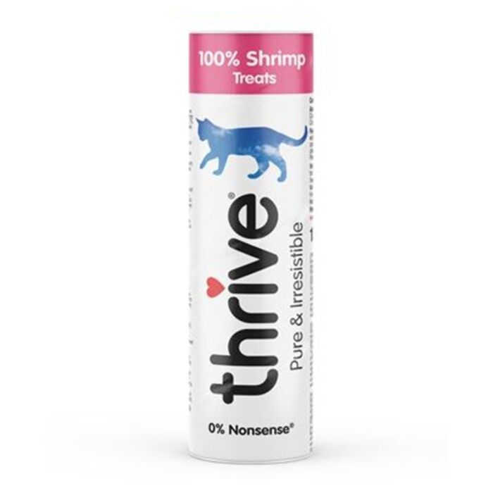 Thrive 脆樂芙凍乾脫水貓小食 - 珍寶筒裝 - 100%海蝦 110g