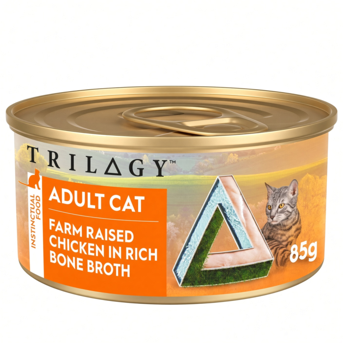 TRILOGY 貓主食罐頭 - 無穀物走地雞肉絲配高湯 85g