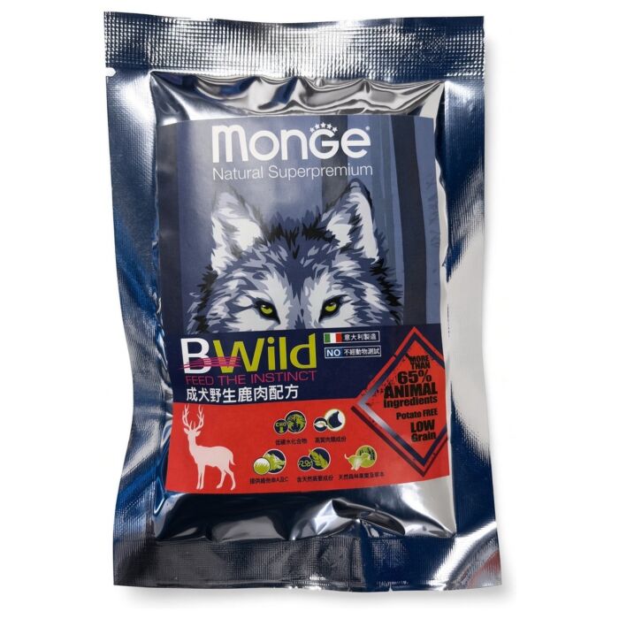 Trial Pack MONGE BWild Dog Food - Wild Deer