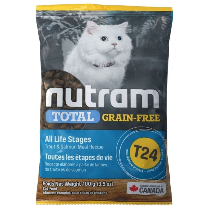 Trial Pack Nutram Cat Food - T24 Total Grain Free - Salmon & Trout 100g