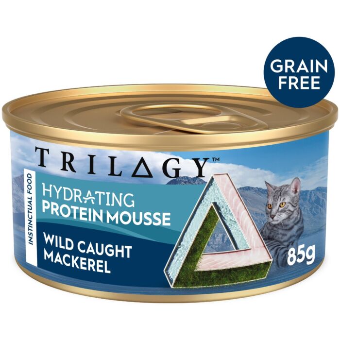 TRILOGY Cat Can - Grain Free Hydrating Protein Mousse Wild Caught Mackerel 85g