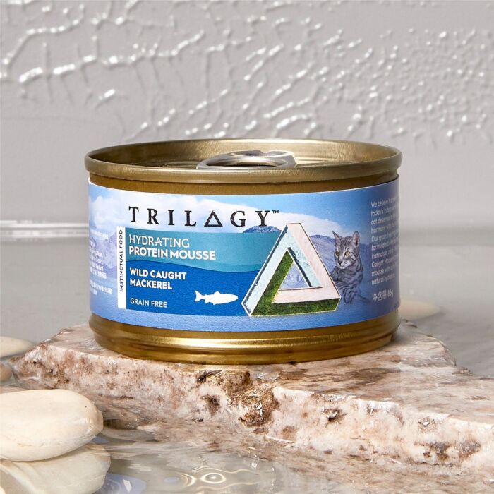TRILOGY Cat Can - Grain Free Hydrating Protein Mousse Wild Caught Mackerel 85g