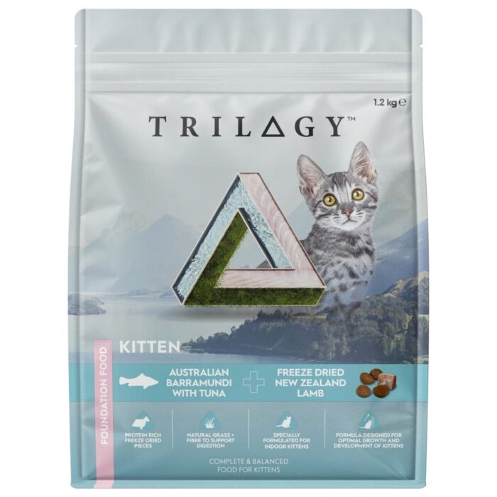 TRILOGY 無穀幼貓糧 - 澳洲尖吻鱸魚及吞拿魚 + 紐西蘭羊肺凍乾 1.2kg